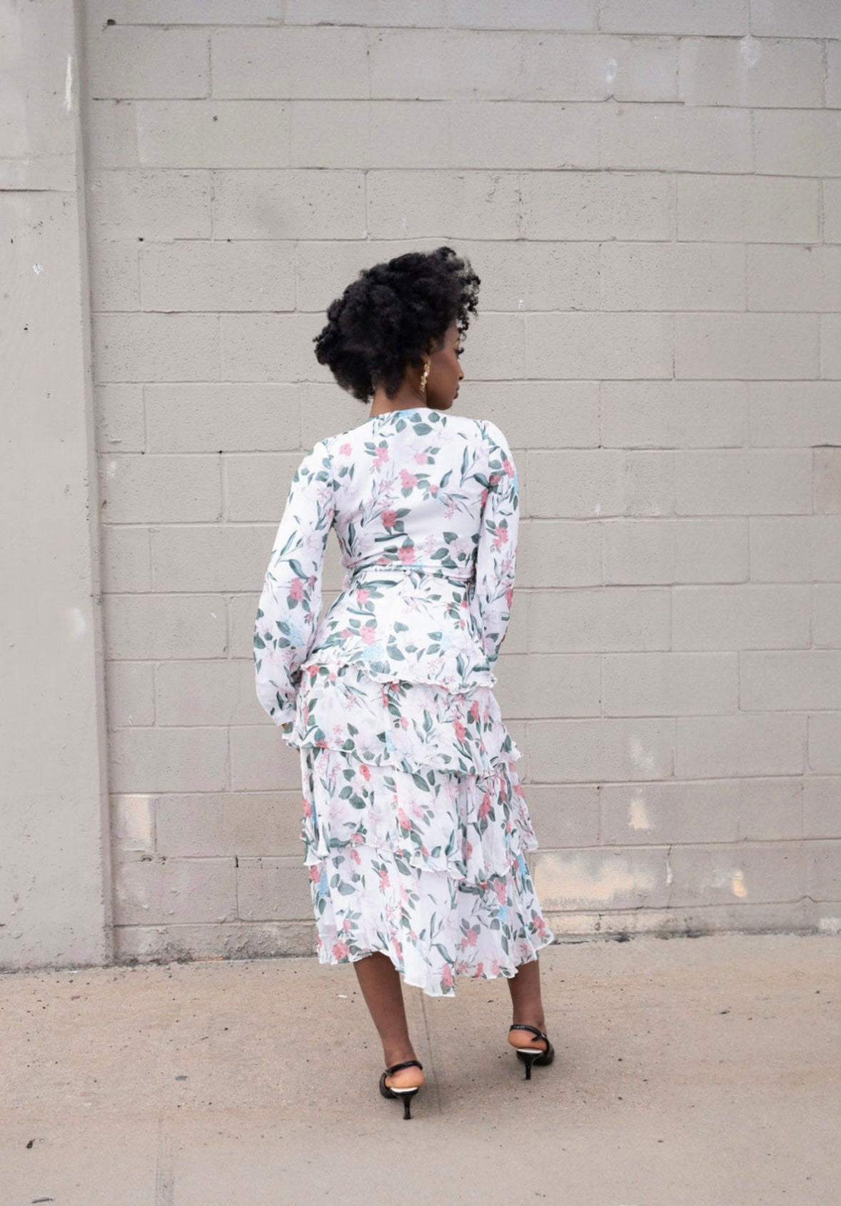 Kalika Ruffled Midi Skirt