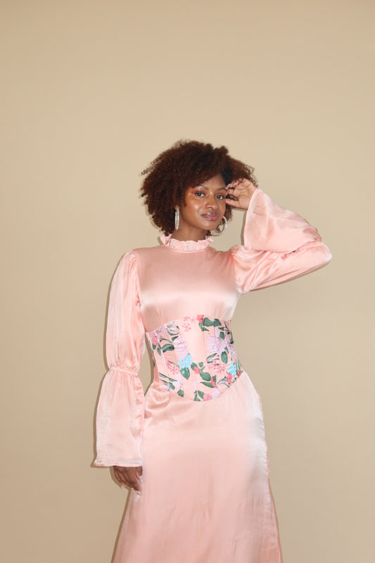 Akira Corset Silk Dress