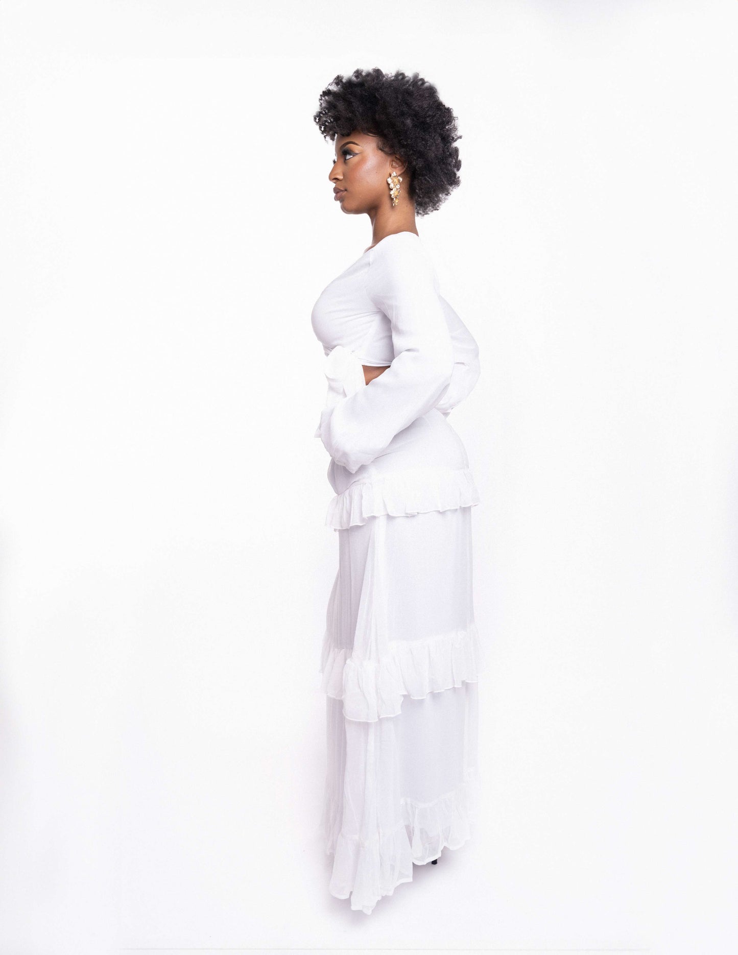 Kalika Ruffled Maxi Skirt