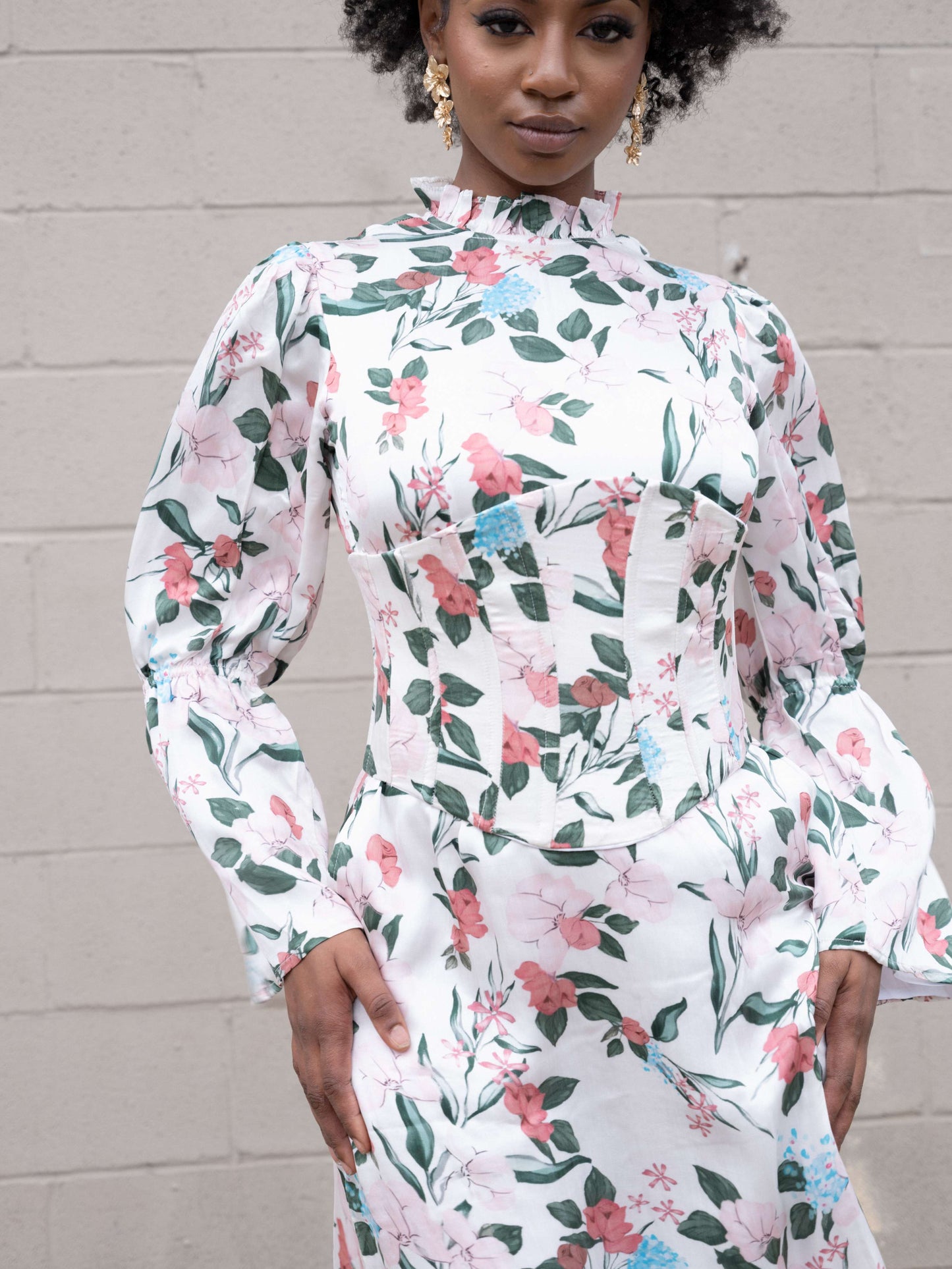 Akira Corset Silk Dress